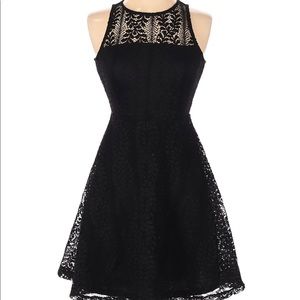 Spirit Of Grace Black Sleeveless Lace Dress